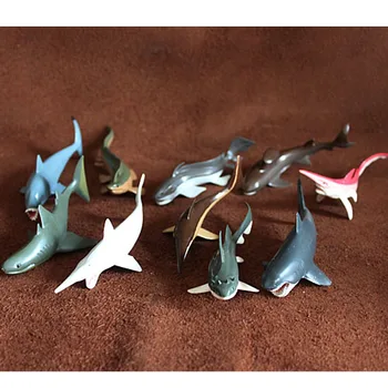 10 шт./компл. Имитационная модель животного игрушка кит морское животное декорация сцены Меловая доисторическая акула ПВХ фигурка