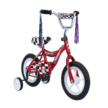 12 дюймов. Велосипед BMX для мальчика или девочки с рамой S-типа EVA, шины без тормозов, велосипед s Bike - Красный
