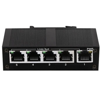 2X 5-портовый сетевой коммутатор 100 Мбит /с Ethernet промышленного класса, неуправляемый разветвитель промышленной сети рельсового типа