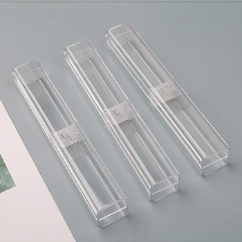 30ШТ Прозрачный Пенал Пластиковый Прозрачный Акриловый Пенал Пластиковая Ручка Канцелярские принадлежности