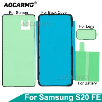 Aocarmo для Samsung Galaxy S20 FE G7810 Клей для ЖК-экрана Передняя рамка Клей Аккумулятор Объектив камеры Наклейка с полным комплектом