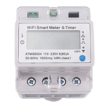 ATMS6004 Din Rail WIFI Smart Meter Умный таймер 4P Счетчик энергии Tuya Smart WiFi Meter Измеритель дистанционного управления WIFI