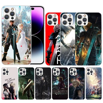 Final Fantasy VII Мягкий Чехол для iPhone 15 14 13 12 Mini 11 Pro Max с Принтом Чехол Для Телефона X XS XR 7 Plus 8 + SE Pattern Coque