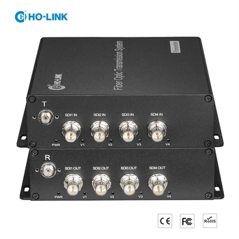 ho-link 4 канала 3g-sdi 1080P при 60 Гц через одиночный оптоволоконный разъем FC/ST 20 км