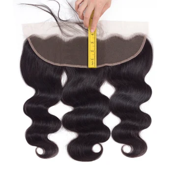 Бразильская застежка из волос на теле 13x4 на шнурке спереди, человеческие волосы, Кружевная застежка 5x5, Невидимые Предварительно Выщипанные Отбеленные узлы для женщин YARRA