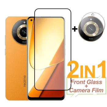 Для Realme 11 Glass 10T 10 9i 9 Pro Plus 9 8 8i Закаленное Стекло Полное Покрытие Экрана Защитная Пленка Для Объектива Камеры Realme 11