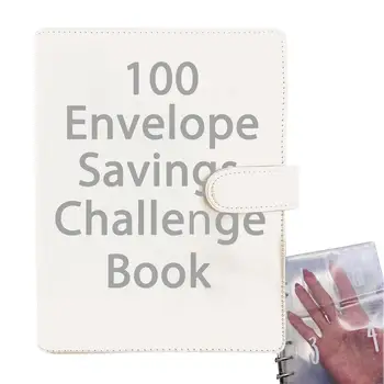 Задача экономии конвертов 100 конвертов Бюджетный переплет Портативный формат А5 из искусственной кожи для экономии денег в путешествиях