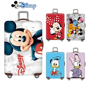 Защитный чехол для чемодана с Микки и Минни Маус Disney 18/20/24/28/30 дюймов с утолщением в стиле аниме 