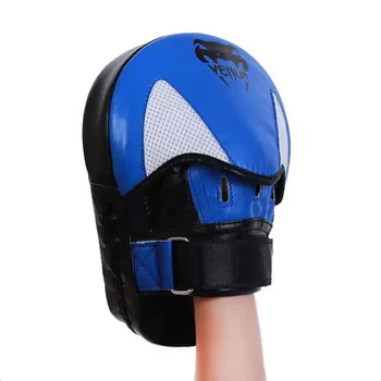 Изогнутая боксерская мишень для муай Тай, Тренировочная Санда, Утолщенная Сейсмостойкая изогнутая перегородка, мишень для рук из искусственной кожи с 5 пальцами