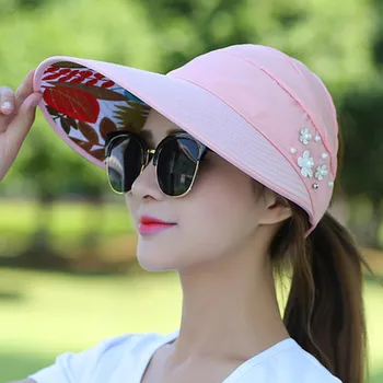 Летние Женские Листья Жемчуг Арбуз Красный Открытый Солнцезащитный крем Солнцезащитная Складная шляпа с защитой от ультрафиолета