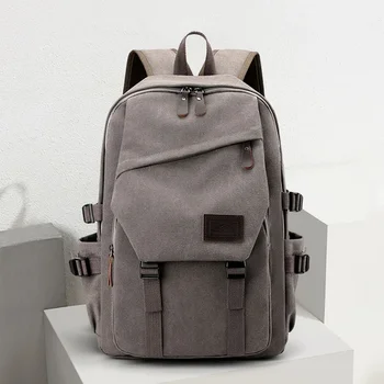 Модный мужской холщовый рюкзак для путешествий на открытом воздухе, рюкзак для багажа, мужской ноутбук, Деловой рюкзак, школьные сумки для мальчика