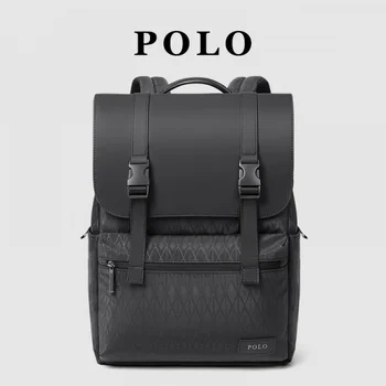 Мужской рюкзак Polo Модные новые сумки Деловой Многофункциональный дорожный флип-рюкзак Мужская модная сумка для компьютера