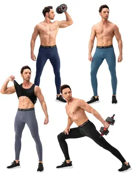 Нейлоновые мужские быстросохнущие брюки для фитнеса и йоги, спортивные весенние леггинсы для бега, баскетбольные тренировочные леггинсы с эластичной талией для тренировки