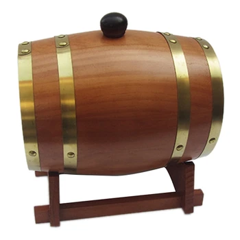 Новая 3-литровая деревянная винтажная деревянная бочка Timber Wine для пива, виски, рома, портвейна, ресторана отеля, декоративная бочка Exhibition Di