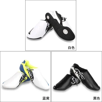Новое поступление мужской обуви для боевых искусств, Кожаная обувь для Тайчи-каратэ для унисекс, Традиционная обувь на мягкой подошве, Мужская Женская обувь для ушу