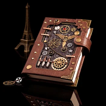 Новый европейский ретро-блокнот, креативный блокнот в стиле стимпанк, ручная книга с отрывными листами, Ретро-ручная книга, блокнот, Кожаный дневник