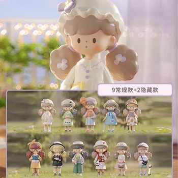 Подтвердите стили Kawaii Molinta Popcorn Sister Spring List Серии Blind Box Фигурки Игрушки Куклы Рождественский подарок для детей и девочек