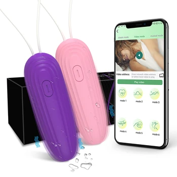 Приложение Bluetooth Мини-вибратор-пуля для женщин, стимулятор клитора, Беспроводные трусики с дистанционным управлением, Вибрирующее Любовное яйцо, женская секс-игрушка для взрослых
