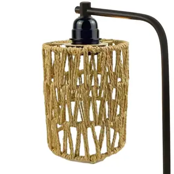 Ротанговый абажур в богемном стиле, подвесной светильник, абажур, замена крышки лампы для кухни, столовой, кабинета, спальни, лофты высотой 5,9 дюйма