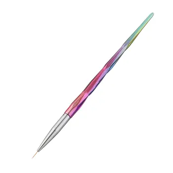 Ручка для рисования карандашом для ногтей, 3D-наконечники, Акриловые УФ-гелевые кисти для рисования, Цветочная линия, Сетка, Французский Дизайн, Инструмент для маникюра.