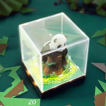 Симпатичная мини-панорамная панда в ручном переплете, 3D-резьба по бумаге, Ароматический блокнот для заметок, держатель ручки 2024 года ВЫПУСКА