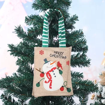 Сумка для покупок Модный Нейлон Прекрасный Снеговик Милая Корзина для хранения Женская сумочка Сумка в мультяшном рождественском стиле