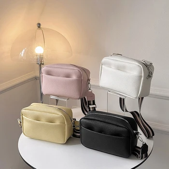 Универсальная сумка через плечо для женщин с модной сумкой через плечо из искусственной кожи, женская сумка через плечо, розовая