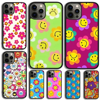 Цветочный Модный Чехол Для Телефона Smile Flower Samsung Galaxy S10 S22 S7 edge S8 S9 Note 10 20 Lite S20 Plus S21 Ultra Задняя Крышка