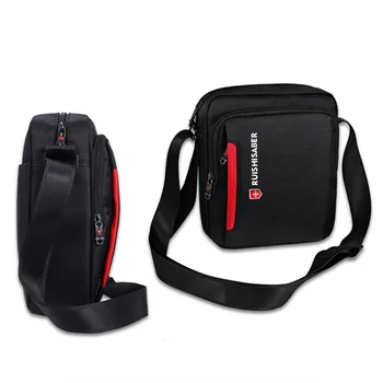 Швейцарские брендовые Оксфордские мужские сумки, черные сумки через плечо, повседневная водонепроницаемая сумка Унисекс Vintage Famale 2023 с клапаном