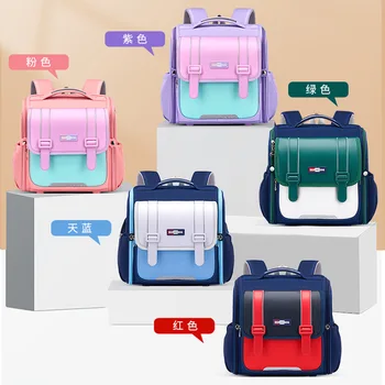 Школьные рюкзаки для девочек, детская сумка для британской начальной школы, детская водонепроницаемая ортопедическая школьная сумка для студентов большой емкости, сумка для книг